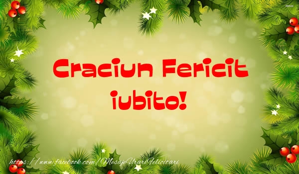 Felicitari de Craciun pentru Iubita - Craciun Fericit iubito!