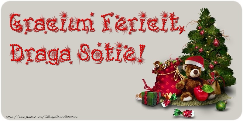 Felicitari de Craciun pentru Sotie - Craciun Fericit, draga sotie