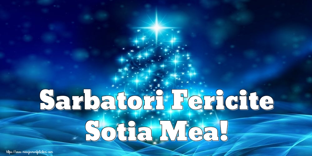 Felicitari de Craciun pentru Sotie - Sarbatori Fericite sotia mea!