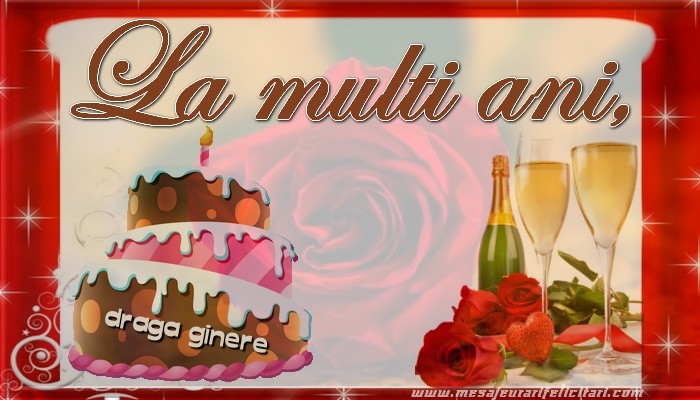 Felicitari de la multi ani pentru Ginere - La multi ani, draga ginere!