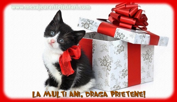 Felicitari de la multi ani pentru Prieten - La multi ani, draga prietene!