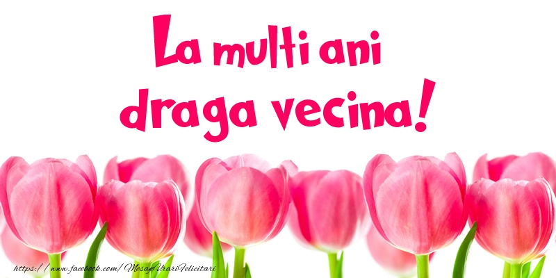 Felicitari de la multi ani pentru Vecina - La multi ani draga vecina!