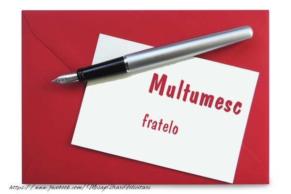 Felicitari de multumire pentru Frate - Multumesc fratelo!