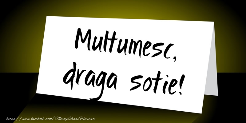 Felicitari de multumire pentru Sotie - Multumesc, draga sotie!