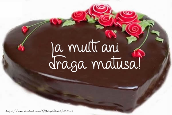 Felicitari de zi de nastere pentru Matusa - Tort La multi ani draga matusa!