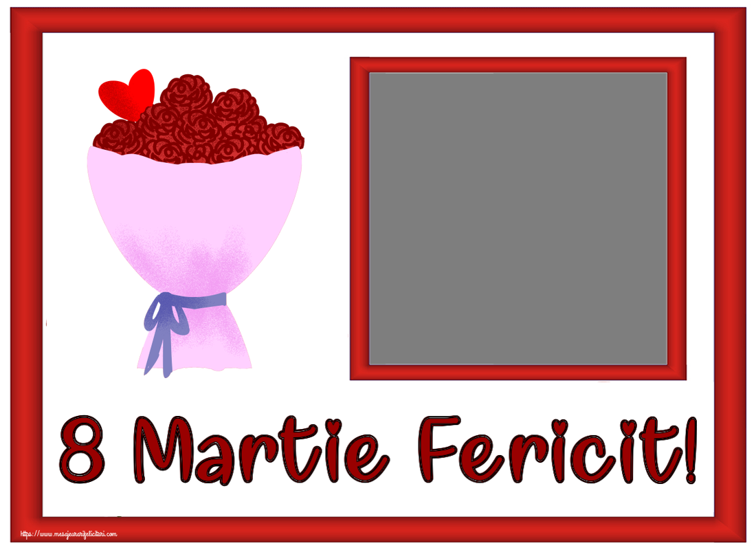 Felicitari personalizate de 8 Martie - 8 Martie Fericit! - Personalizeaza cu poza ta de profil facebook