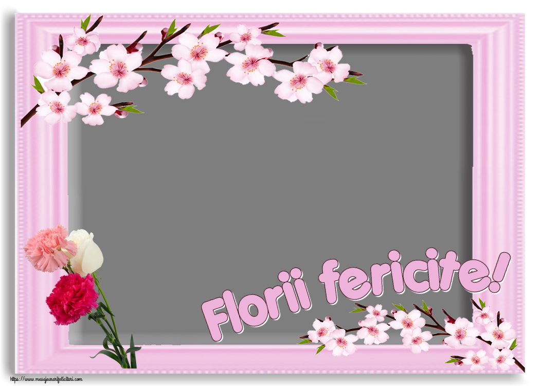 Felicitari personalizate de Florii - Florii fericite! - Rama foto