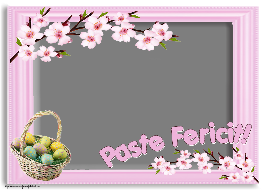 Felicitari personalizate de Paste - Paste Fericit! - Rama foto