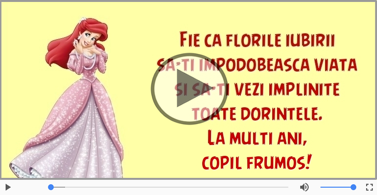 La multi ani, copil frumos!