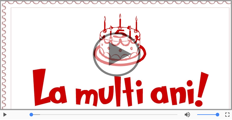 Felicitare muzicala: La multi ani, 5 ani!