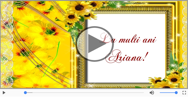 Felicitare muzicala - Happy Birthday Ariana!