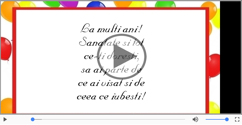 La multi ani! Sanatate si tot ce-ti doresti!