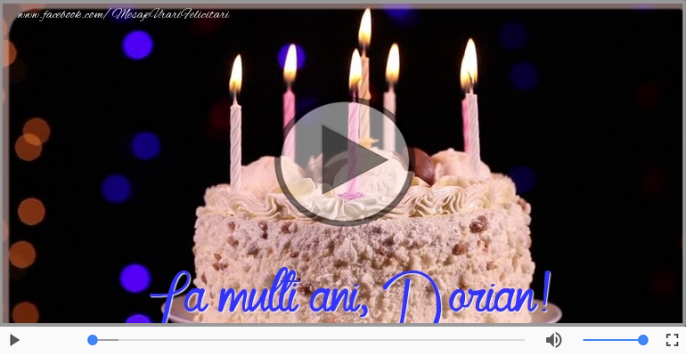 Felicitare muzicala - Happy Birthday Dorian!