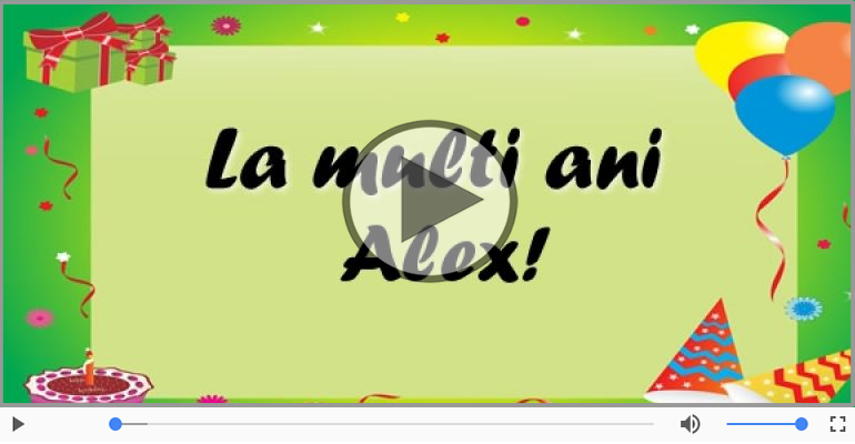 La multi ani, Alex!