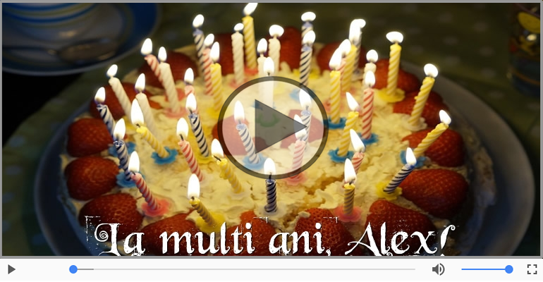 It's your birthday, Alex! La multi ani!