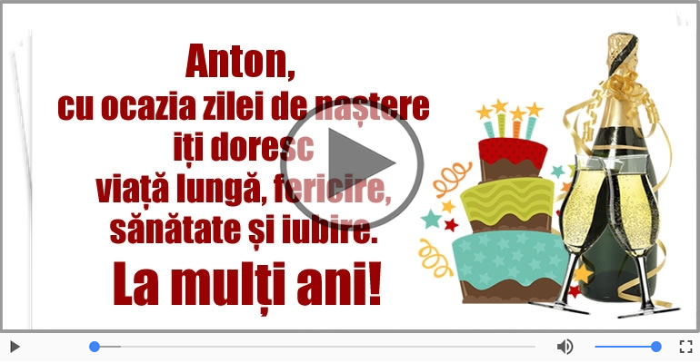 It's your birthday, Anton! La multi ani!