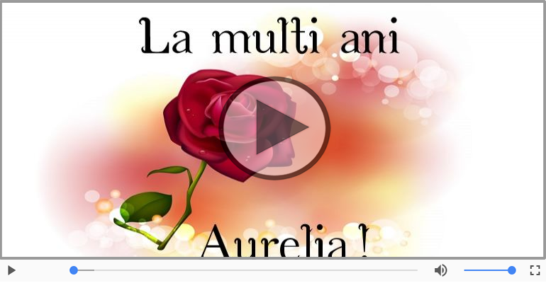 It's your birthday, Aurelia! La multi ani!