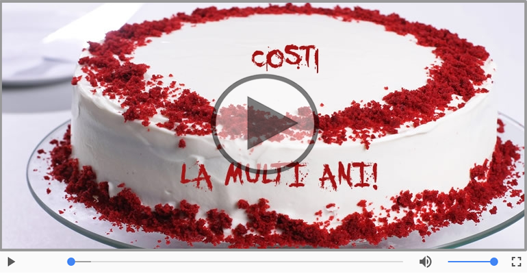 Felicitare muzicala - Happy Birthday Costi!