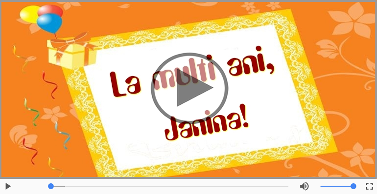 La multi ani, Janina!