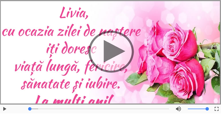 Happy Birthday to you, Livia!