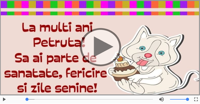 It's your birthday, Petruta! La multi ani!