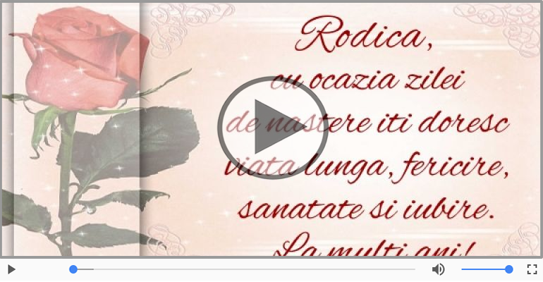 It's your birthday, Rodica! La multi ani!