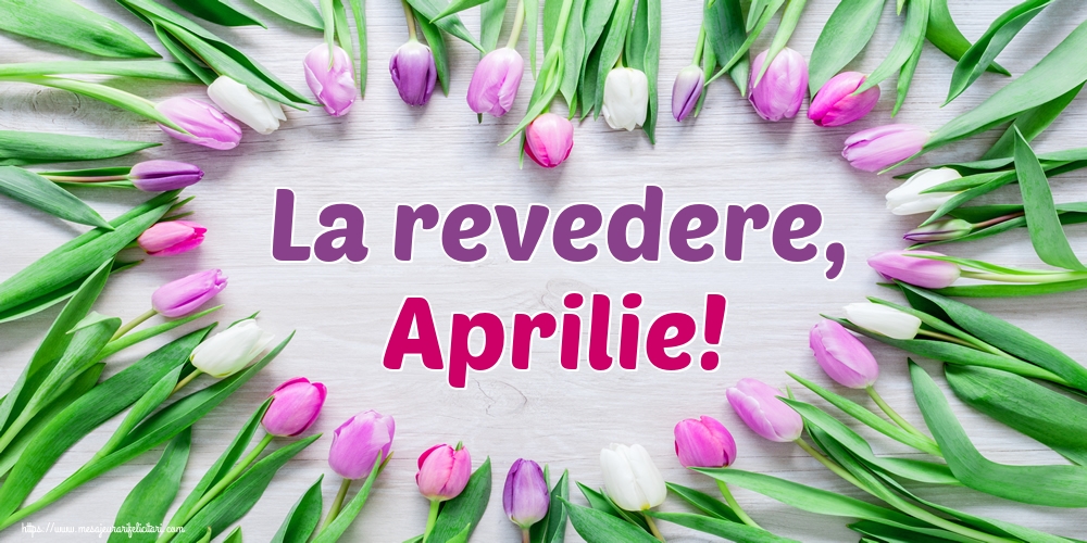 Felicitari de 30 Aprilie - La revedere, Aprilie!