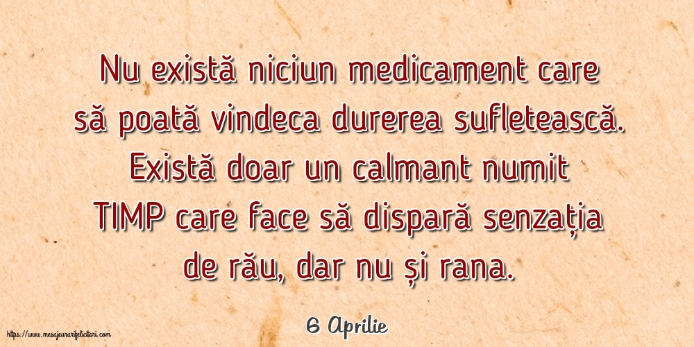 Felicitari de 6 Aprilie - 6 Aprilie - Nu există niciun medicament