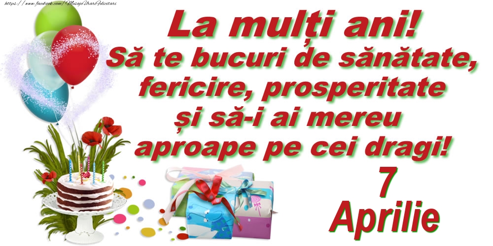 La mulți ani! - 7.Aprilie