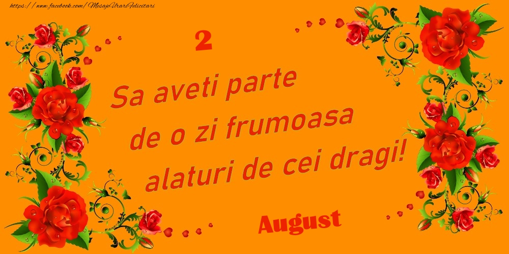 Felicitari de 2 August - August 2