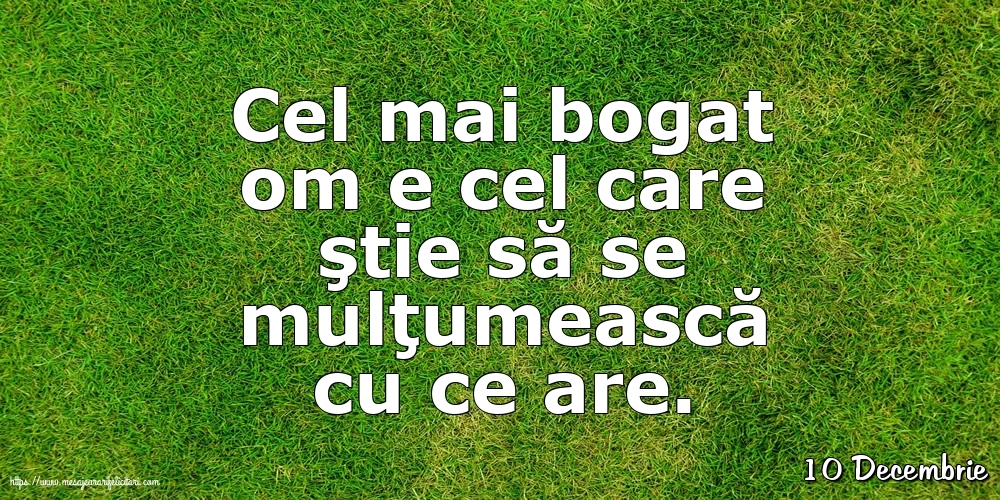 Felicitari de 10 Decembrie - 10 Decembrie - Cel mai bogat om