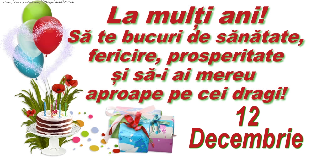 La mulți ani! - 12.Decembrie