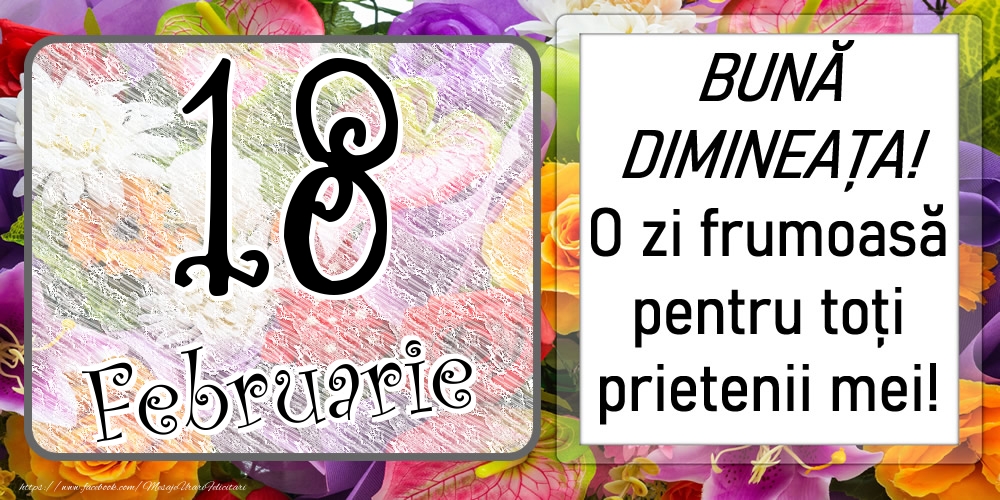 Felicitari de 18 Februarie - 18 Februarie - BUNĂ DIMINEAȚA! O zi frumoasă pentru toți prietenii mei!