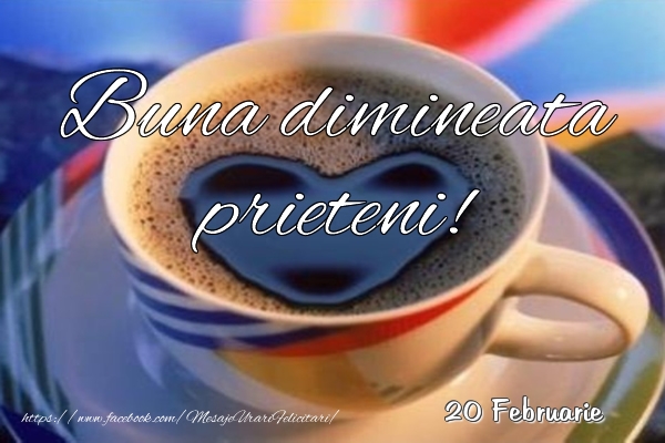 Felicitari de 20 Februarie - 20 Februarie - Buna dimineata prieteni!