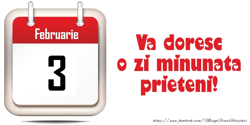 Februarie 3 - Va doresc o zi minunata prieteni!