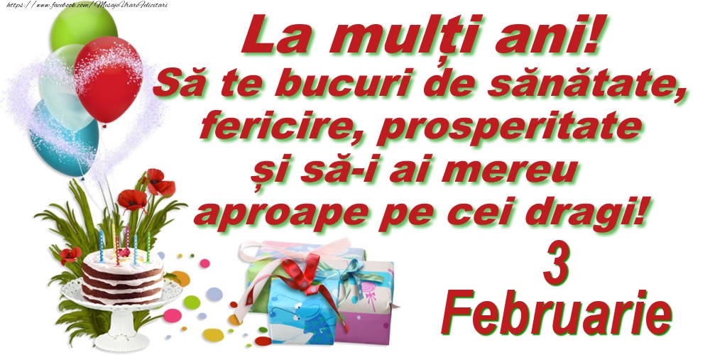 La mulți ani! - 3.Februarie