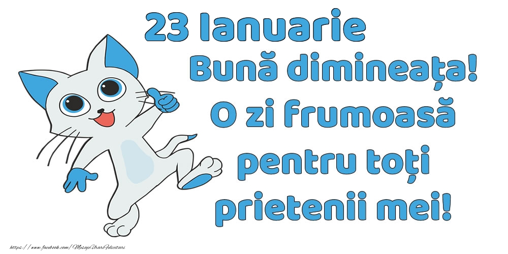 Felicitari de 23 Ianuarie - 23 Ianuarie: Bună dimineața! O zi frumoasă pentru toți prietenii mei!