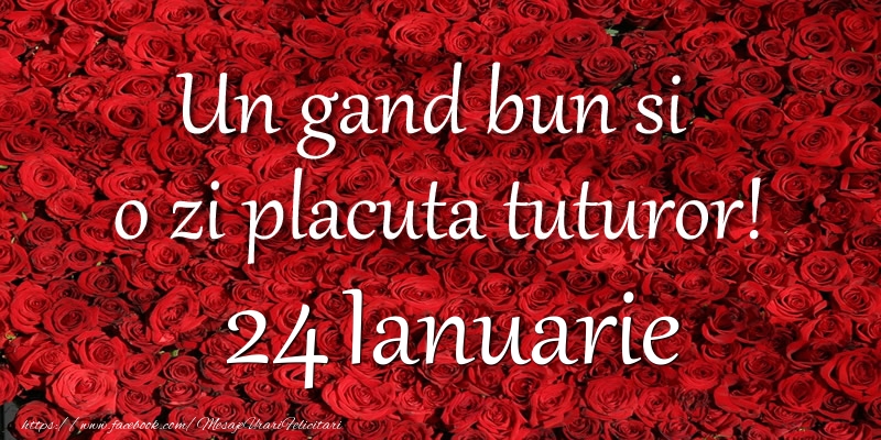 Felicitari de 24 Ianuarie - Un gand bun si  o zi placuta tuturor! Ianuarie 24