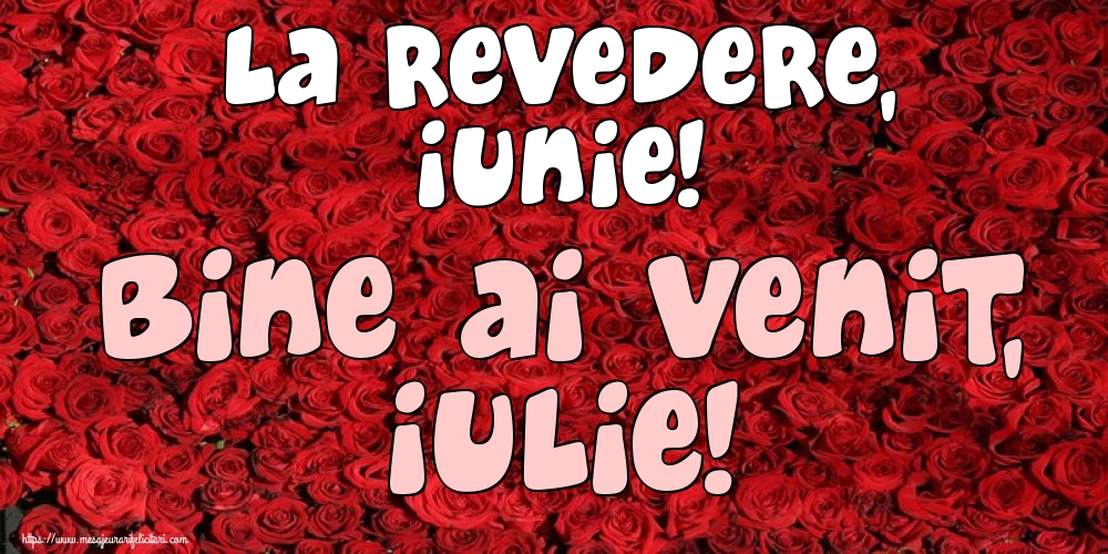 Felicitari de 1 Iulie - La revedere, Iunie! Bine ai venit, Iulie!