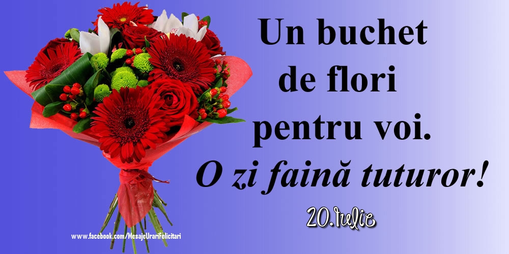 Felicitari de 20 Iulie - 20.Iulie - O zi faină tuturor!