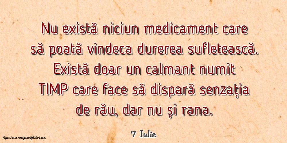 Felicitari de 7 Iulie - 7 Iulie - Nu există niciun medicament