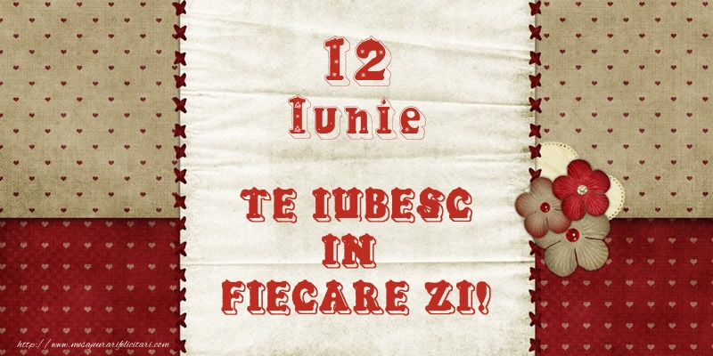 Astazi este 12 Iunie si vreau sa-ti amintesc ca te iubesc!