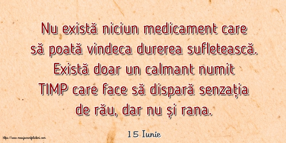 Felicitari de 15 Iunie - 15 Iunie - Nu există niciun medicament