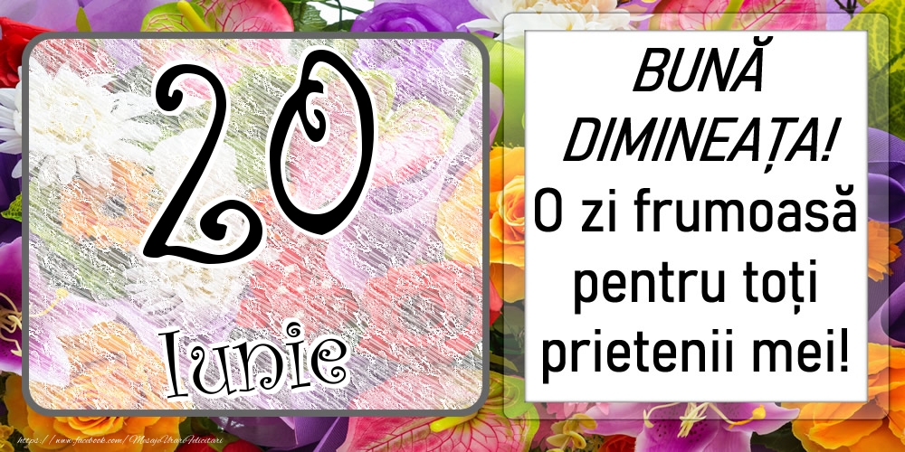 Felicitari de 20 Iunie - 20 Iunie - BUNĂ DIMINEAȚA! O zi frumoasă pentru toți prietenii mei!