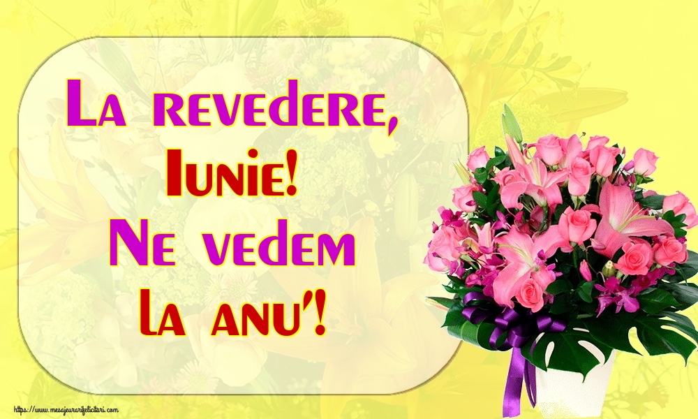 Felicitari de 30 Iunie - La revedere, Iunie! Ne vedem la anu'!