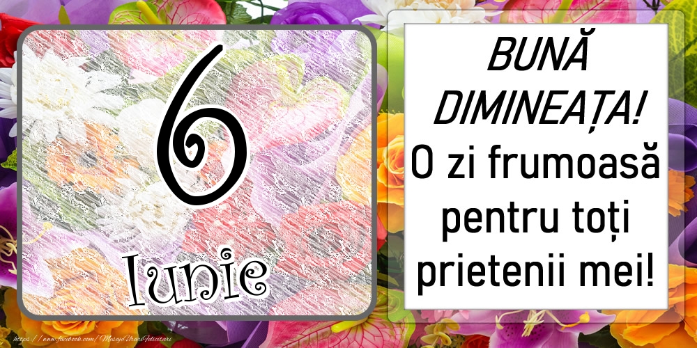 Felicitari de 6 Iunie - 6 Iunie - BUNĂ DIMINEAȚA! O zi frumoasă pentru toți prietenii mei!