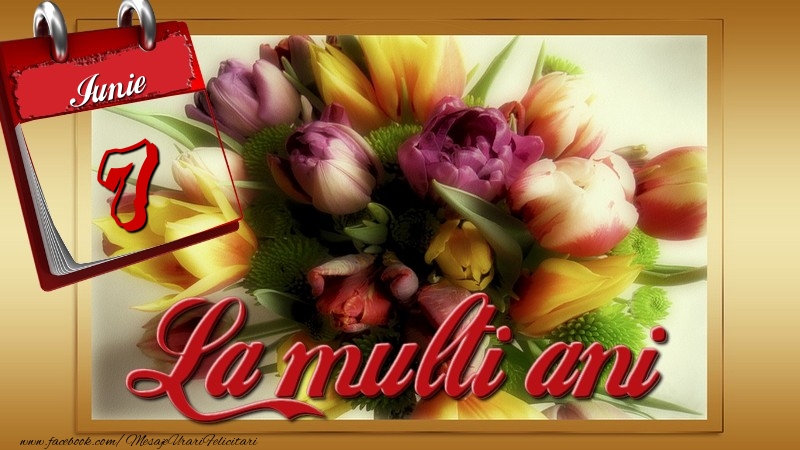 Felicitari de 7 Iunie - La multi ani! 7 Iunie