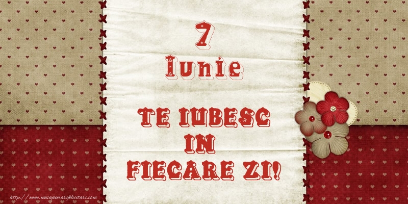 Felicitari de 7 Iunie - Astazi este 7 Iunie si vreau sa-ti amintesc ca te iubesc!