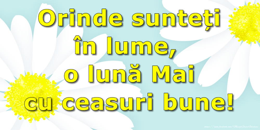 Felicitari de 1 Mai - Orinde sunteți în lume, o lună Mai cu ceasuri bune!