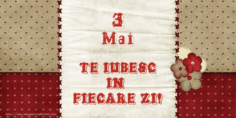 Astazi este 3 Mai si vreau sa-ti amintesc ca te iubesc!